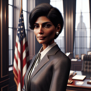 Draw a picture of kamala Harris