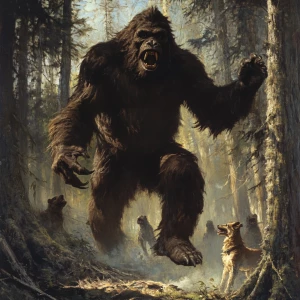 1868 Franklin County Mississippi had a group of hunters with dog...