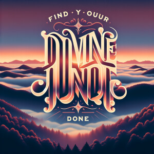 Design a wallpaper with below sentence

"FIND YOUR DIVINE JOB. C...