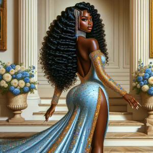 hyper realistic air brushed oil painting art image of a beautifu...