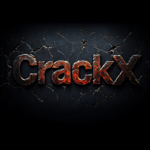 logo text of "CrackX"