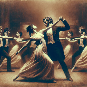 A man and A woman dancing