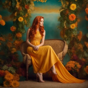 Photorealistic image. Artistic feel. Full frontal head to to toe...