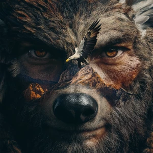 Generate a photorealistic 8K UHD image of a face incorporating:...