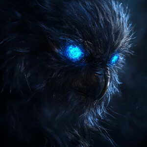 A sleek, shadow-dwelling ice reaper, its metallic fur gleaming u...