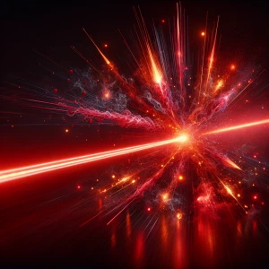 Create an ultra-high-definition image depicting a slender, crims...