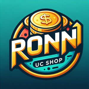Сделай лого из надписи RONIN UC SHOP с монетами из игры PUBG mob...