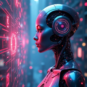 In the vividly futuristic realm of artificial intelligence dream...