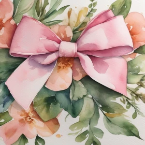 Pink bow