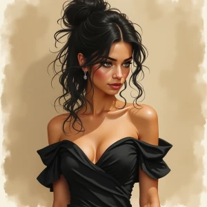 10-second video of a moody watercolor painting coming to life th...