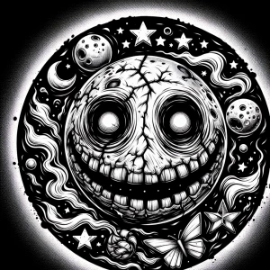 Create a logo for a  brand named "Half Dead Boyz" that features...