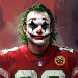 joker as NFL player,, GTA art style