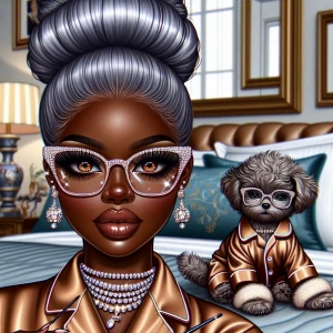 Create an image of a modern African-American, Betty Boop reimagi...