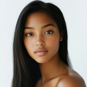 Create an image of a cute 21-year-old Dominican woman from Nevad...
