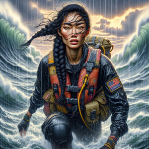 In the midst of a treacherous sea rescue operation, a Chinese Ja...