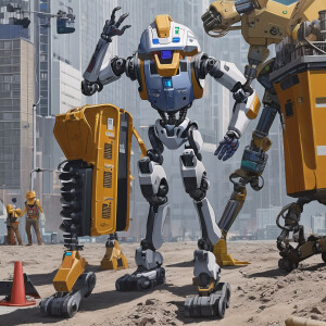 A robot construction worker
