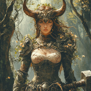 2. Taurus - The Bull-Hybrid Defender
Portrait of a Taurus warrio...