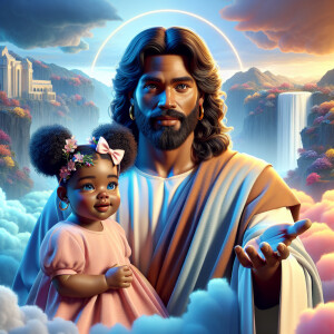 Create a 3D realistic artwork featuring the phrase 'Jesus Saves'...