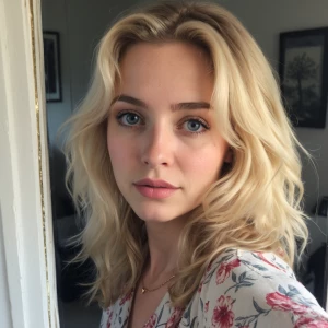 blonde girl mirror selfie circa 2003