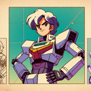 1990s anime screencap, girl a plugsuit, standing with hands on h...