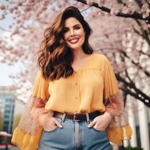 Plus size woman