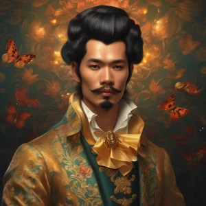 A Filipino man, with really large sideburns that is addicted to...