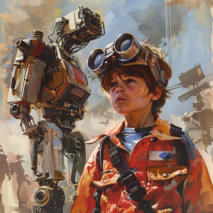 1980s Short Circuit Johny 5 on the heroic war path