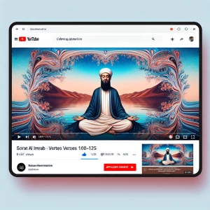 Make a you tube post for relaxing quraan recitation to sorat Ali Imrab 100-125 and make sure to write the title and the richter name which is Dr. Samy Adel