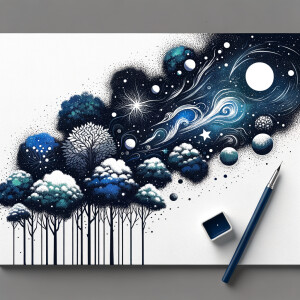 White background, pretty celestial vector art illustration, cele...