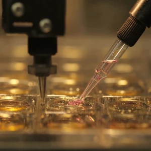 stop motion animation of using micropipette