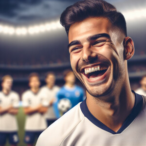 MESSI riendo a carcajadas