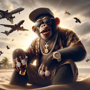 🍎🍏Tatémika

Prompt: Hyperrealistic image of a cheerful chimpan...