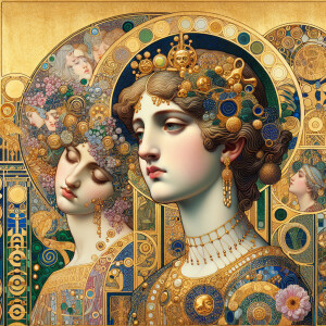 Explore how Gustav Klimt would reinterpret William-Adolphe Bougu...