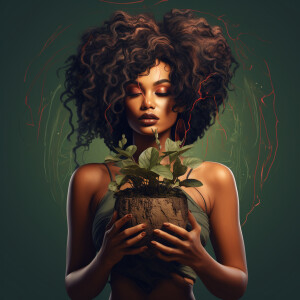 create a  ultra high resolution 3d  beautiful African American w...