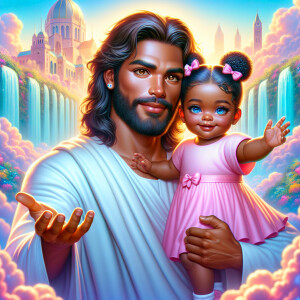 Create a 3D realistic artwork featuring the phrase 'Jesus Saves'...