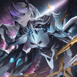 A female version of the constellation Orion as a super villain