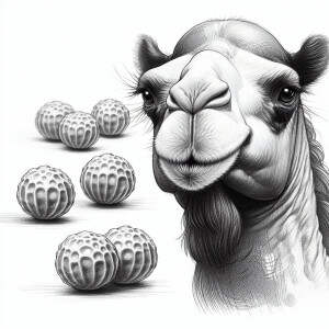 A camel and his milk duds