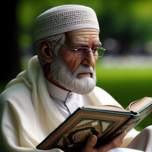 Muslim old man