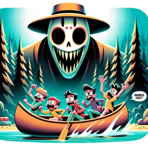 A stylized animated forest where everything looks cheerful — unt...