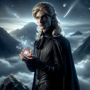 Caranthir-Ar-Fieniel from the Witcher uses magic to alter the st...
