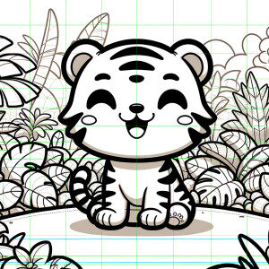 Cute tiger