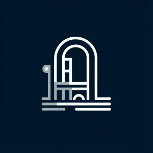 Create a minimalist, elegant logo for "Doorstep Drive" that comb...