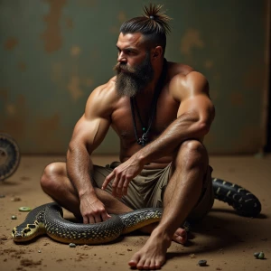naketrucker who hairy musclebody that is showing off on the res...