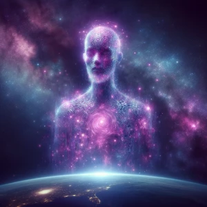 In the vast expanse of space, a celestial being of Venusian desc...