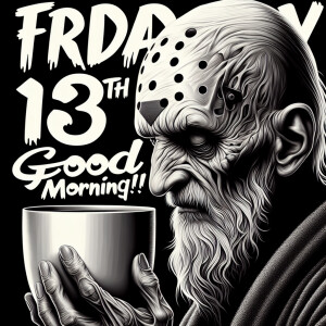 It's Friday my friends prompt: hyper realistic up close side vie...