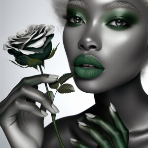 Create a visually engaging design by blending white and differen...