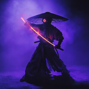 Craft a captivating vibrant dark black-neon caption for a photo...