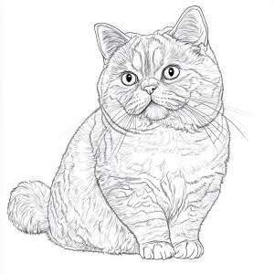 Generate a coloring book-style image in hyper realistic style fe...