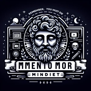 Create a youtube logo for a stoic/philosophy channel named memen...