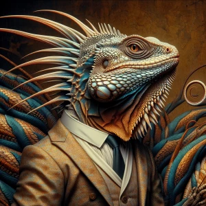 Create an ultra-detailed, ultra-realistic image of a sailfin dra...